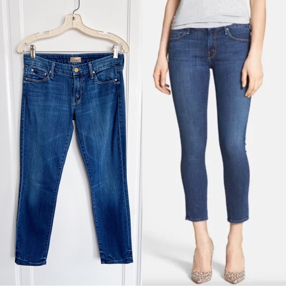 MOTHER Women's Blue Ankle Jeans